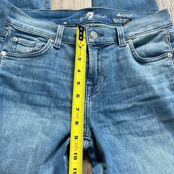 Seven for All Mankind Women’s The Ankle Skinny, Raw hem, high rise, size 26 - Picture 6 of 11